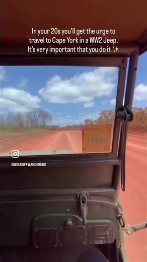 Cape York remote Australia in a WW2 Jeep