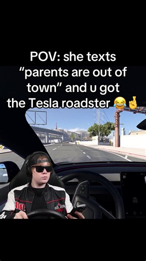 POV: She Texts 'Parents Are Out' & You Have the Tesla Roadster 😂