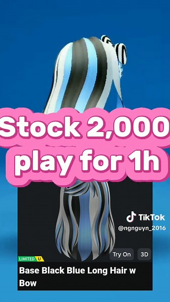 Limited Cute Blonde Hair in Roblox