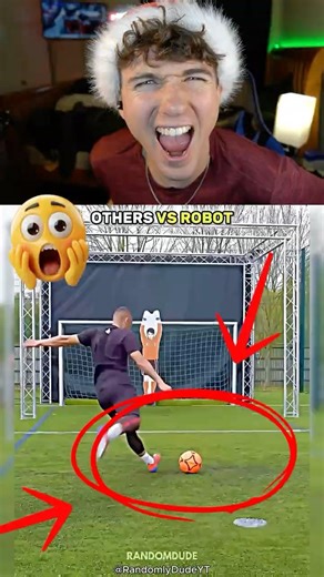 Ronaldo vs robot goalie 😳😳