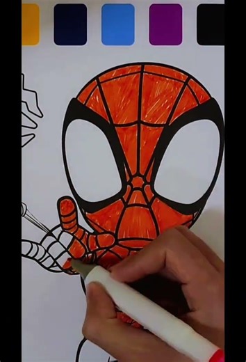 Marvel Spider-Man Coloring Book #spiderman #virtualreality #portraitphotography #Coloring