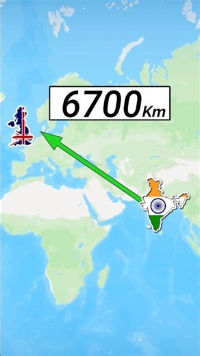 “India to UK Distance & Speed Comparison: Walking vs Jet vs Missile!” #viral #shorts