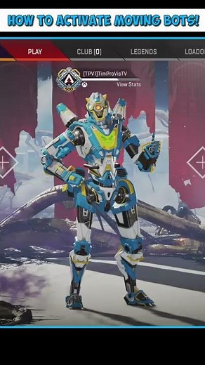 HOW TO ACTIVATE THE MOVING BOTS IN THE FIRING RANGE! | APEX LEGENDS #Shorts
