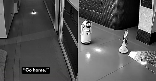 "You Working Overtime?" — Viral Video Shows Tiny Robot Persuading Other Robots To Go        Home