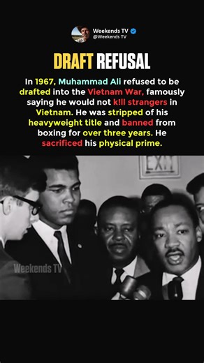 Muhammad Ali Lost Everything for Refusing to Kill Strangers #shorts
