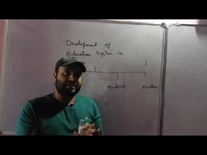 Introduction to development of education system in India