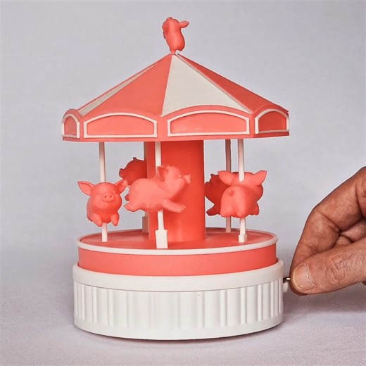 La vidéo de montage du Manège (boite à musique)