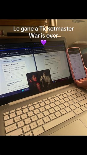 Gané boletos de BTS en Ticketmaster