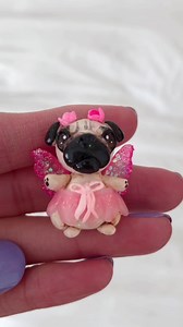 2.5K views · 489 reactions | Wait for some real pug fairy magic 栗‍♀️✨ • Fairy Loulou figurine made by the talented @flowerlandsart on Instagram | Loulou the pug | Facebook