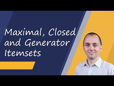 Maximal, Closed and Generator Itemsets