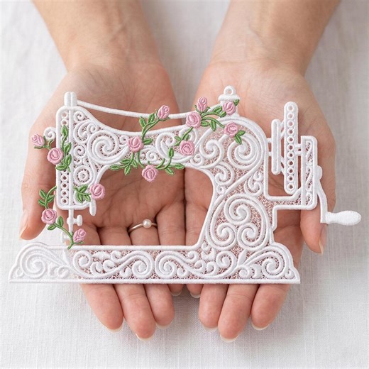 Vintage Sewing Machine FSL Embroidery Design File (PES DST) - Etsy