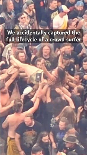 The full lifecycle of a crowd surfer