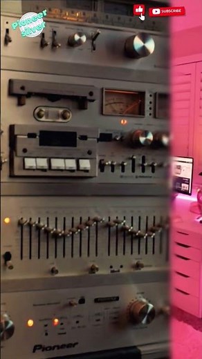 A silver cassette deck Pioneer Equalizer settings #pioneer #80smusic #hifi #90s #6