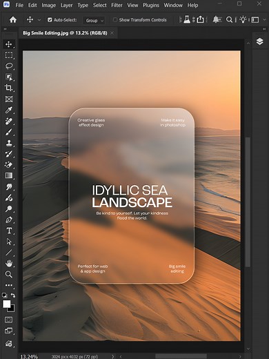 Photoshop 2026: Create Stunning Glass-Shaped Style Effects