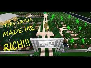 Farming on Bloxburg: making some easy money...