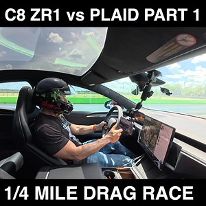 286K views · 1.7K reactions | Is 1,000+ HP is just better when it's electric? 1,064 HP #chevrolet #corvette #c8 #zr1 vs my #tesla #models #plaid 1/4 Mile DRAG RACE | DragTimes.com hosted by Brooks Weisblat | Facebook