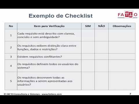 Checklist - Lista de Verificação
