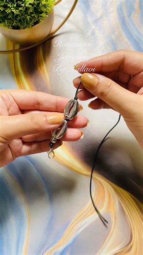 Diy Anklet✨ #handmadejewellery #handmade #anklet #making #diyanklet #jewellerymakingideas