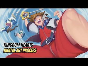 Digital Art Process: Kingdom Hearts