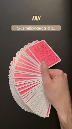 One-Handed Fan - Card Flourish Tutorial #magic #tricks #tutorial