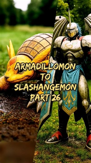 Armadillomon Live Action Evolution | Digimon Part 26 ⚡ #digimon #animeedit #anime #shorts