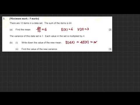 IB MATH AA SL PASTPAPER [Topic 4.1 Statistics] [Previous Exam Questions]