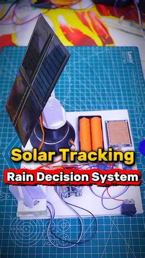 Esp32 solar Tracking and rain detection system #arduino #esp32