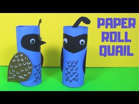How to Make a Paper Roll Quail