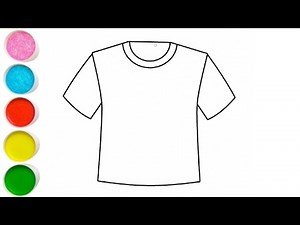Colorful T-Shirt Drawing, Painting & Coloring For Kids and Toddlers_ Kids Art