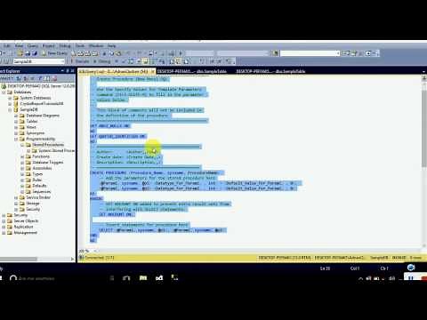 Part-1 Crystal Reports Tutorials Using Stored Procedures with and without Parameters