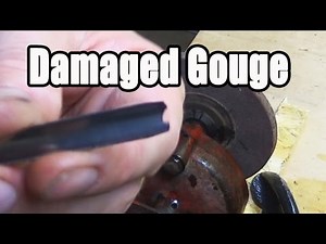 Sharpening a Damaged Wood Carving Gouge