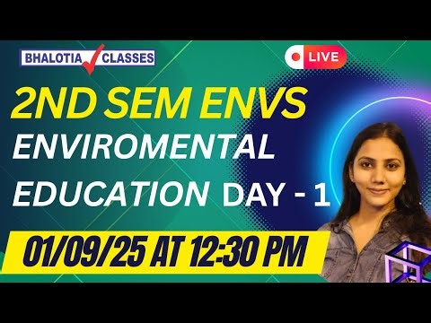 2ND SEM | ENVS | ENVIROMENTAL EDUCATION | UNIT-1 DAY=1 | BCOM | CALCUTTA UNIVERSITY
