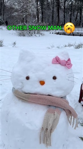 Building the Coolest Snowman Ever! #snowman #winterfun #fypシ゚viral