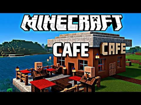 "How to Build a Small Café in Minecraft | Survival Friendly"