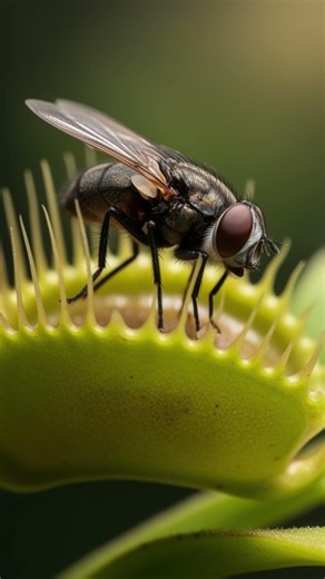 🪴वीनस फ्लाईट्रैप कीड़े को कैसे पकड़ता है? Is Plant Ka Shocking Trap System!😲 #naturesecrets #nature