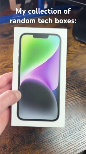 My collection of random tech boxes 😅