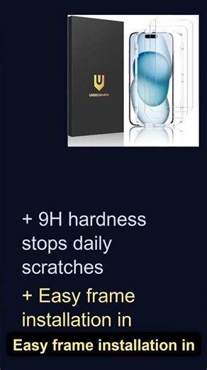 Best phone screen protector for iPhone 15 shatterproof | Best Seller
