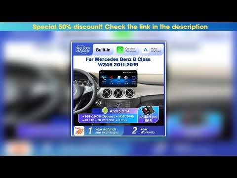 New Arrival Android 14 Wireless Carplay Screen For Mercedes Benz B Class W246 2011-2019 Smart Car R