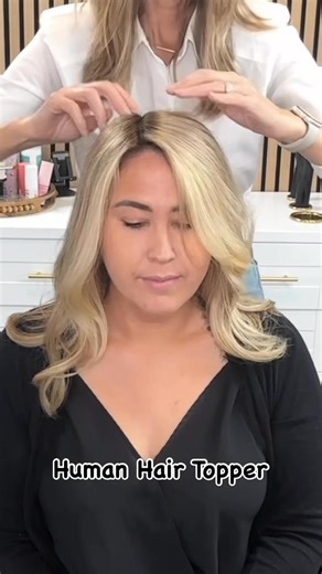 ✨ Gorgeous Hair, Unstoppable Confidence! ✨ Look at this stunning beauty rocking one of our large human hair toppers with a custom cut & color—absolute perfection! There’s nothing that makes you feel more beautiful than having great hair. You can wear the cutest outfit, but if your hair doesn’t feel right, it’s hard to feel like your best self. That’s where our toppers come in! ✔️ Daily wear & easy to use—just clip in & go! ✔️ Custom colored & styled just for you. ✔️ 100% human hair—blow-dry, cur