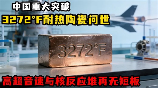突破西方各国垄断，3272°F耐热陶瓷问世，高超音速战机再无短板
