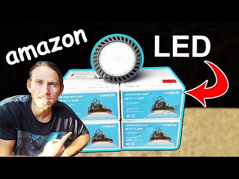 AMAZON LED Shop Lights Review & Installation