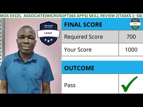 Excel 365 Associate Skill Review 2 | Master Tasks 1–58 for MOS MO-210 Success!
