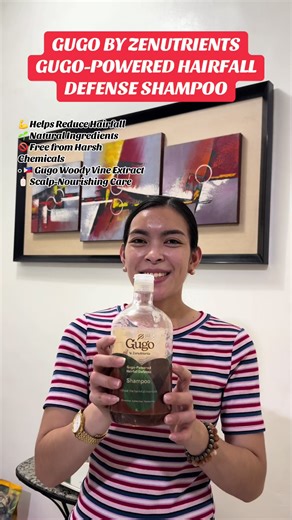 This GUGO by Zenutrients Hairfall Defense Shampoo is a natural, gentle shampoo that helps reduce hairfall, strengthens hair, and nourishes the scalp using traditional gugo extract — giving you healthier, stronger, and more manageable hair. ✨🌿 #gugo #gugobyzenutrients #gugoshampoo #fyp #trending