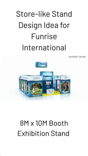 Modular Exhibition Stand Design Idea for Funrise by Quadrant2Design.