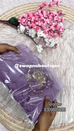 Swapna Mada on Instagram: "1950 /- Free shipping in india Very soft & elegant rich look padding fendy sartin fabric with beautiful beads and 3 mm sequence work in lotus 🪷 pattern all over the saree Paired with fully Stiched heavy lotus jhal beads and sequence worked design with beautiful lace Can be upto 42”"