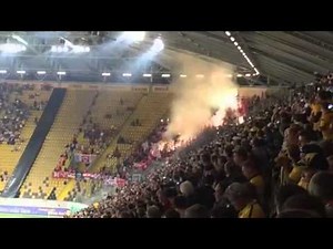 Pyroaktion Dynamo Dresden vs. Hallescher FC 29.08.2015