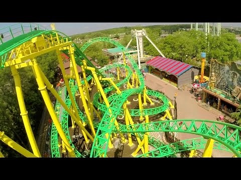 Turbulence front seat on-ride HD POV @60fps Adventureland, LI