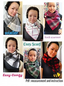 COZY Winter Scarf -neck Warmer -super Easy- Diy Beginner Project- Easy to Sew - Budget Friendly-fleece Comfort -warm-cheap-useful - Etsy