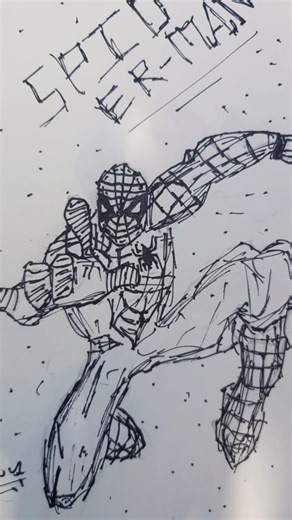 🕷️ Spider-Man Pencil Sketch | Amazing Superhero Drawing ✏️🔥