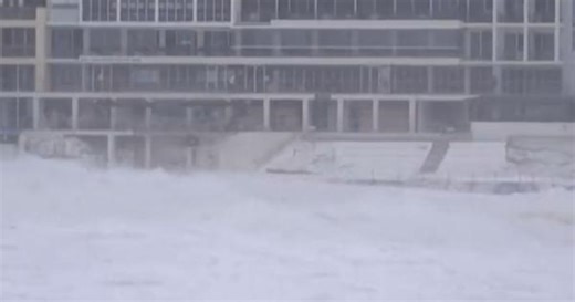 Watch: Sydney’s iconic Bondi beach completely disappears beneath giant waves brought on by a storm